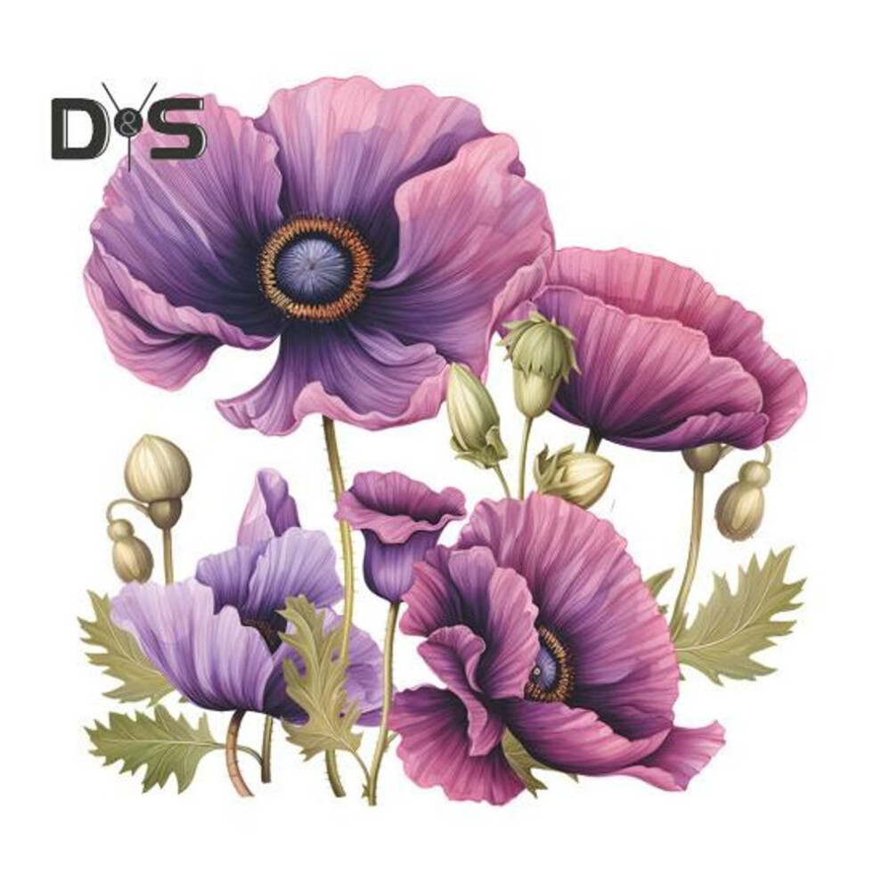 Purple-color Flower Toilet Sticker Removable Self-adhesive Waterproof Pvc Living Room Wall Art Bathroom Toilet Lid Decoration Decal