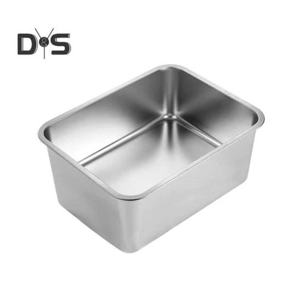 (as the picture, M 2) Cat Litter Box Easy To Clean Stainless Steel Pet Toilet Large Space Low Entry Pet Litter Box For Cats Rabbits Ferrets