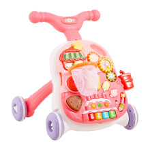 (Pink) 2 IN 1 Walker & Activity Table