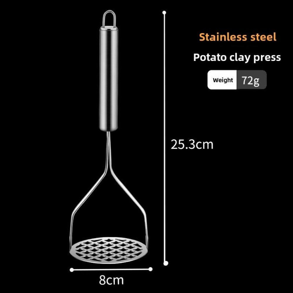 Stainless Steel Potato Masher Ricer Heavy Duty Potato Press For Smooth Mashed Potatoes, Vegetables And Fruits