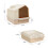 Living And Home Durable PP Foldable Cat Litter Box 6