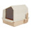 Living And Home Durable PP Foldable Cat Litter Box 2
