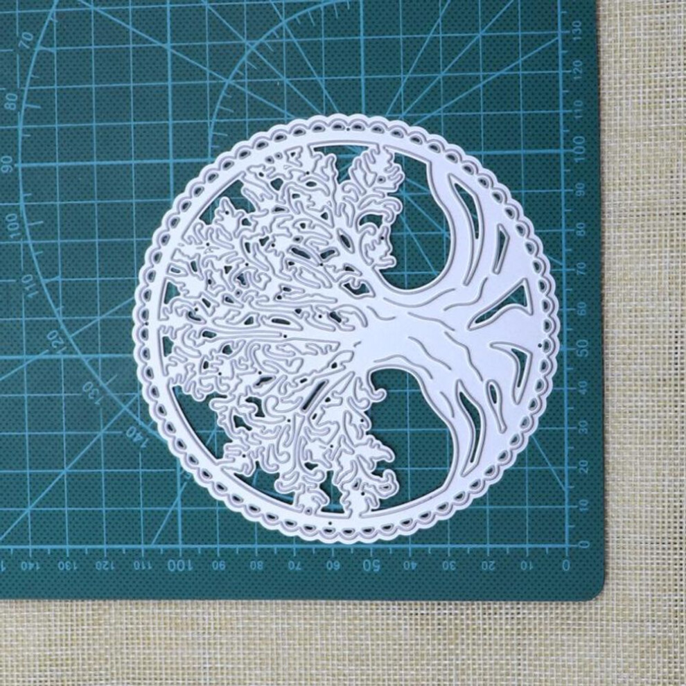 Metal Cutting Dies Circle Big Tree Diy Scrapbooking Photo Album Decor Embossing Paper Card Crafts