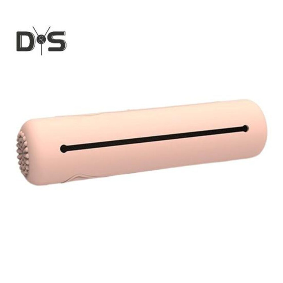 (pink) Travel Makeup Brush Holder Silicone Cosmetic Bag Large Capacity Waterproof Easy To Clean Portable Makeup Bag