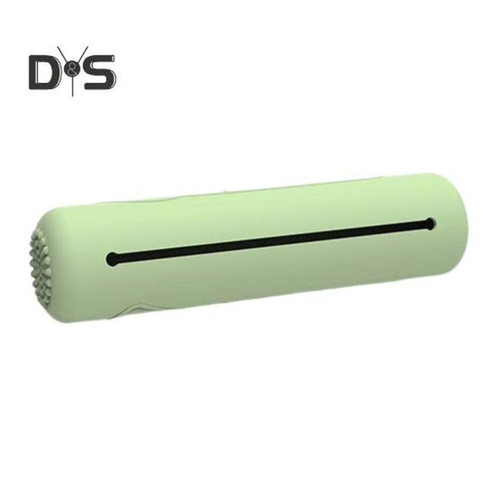 (green) Travel Makeup Brush Holder Silicone Cosmetic Bag Large Capacity Waterproof Easy To Clean Portable Makeup Bag