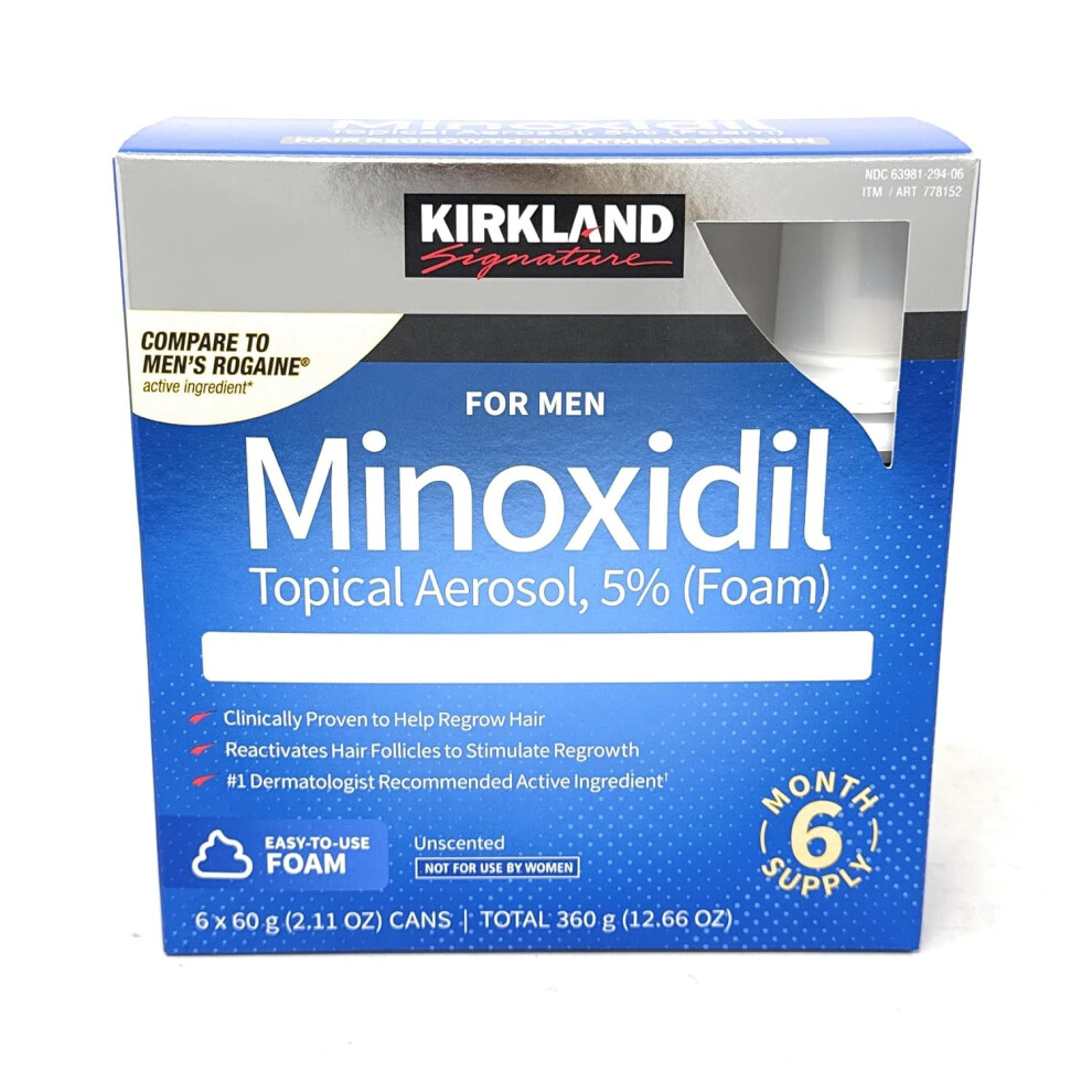 Kirkland Signature Hair Regrowth Treatment Minoxidil Foam for Men
