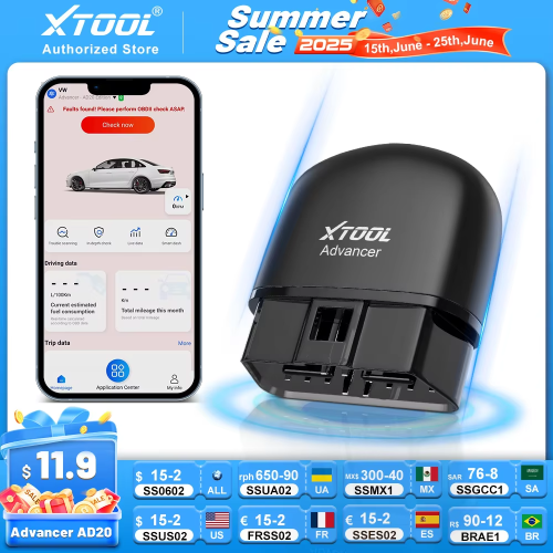 XTOOL Advancer AD20 Mini Bluetooth 5.0 OBD2 Scanner 2