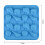 2 stk. Lille conch shell chokolade slik silikoneforme 2