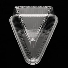 25 Cake Slice Containers with Lids | Hinged Medium Disposable Plastic Cake Containers | Clear Cheesecake Container Individual Cake Pie Slice Box
