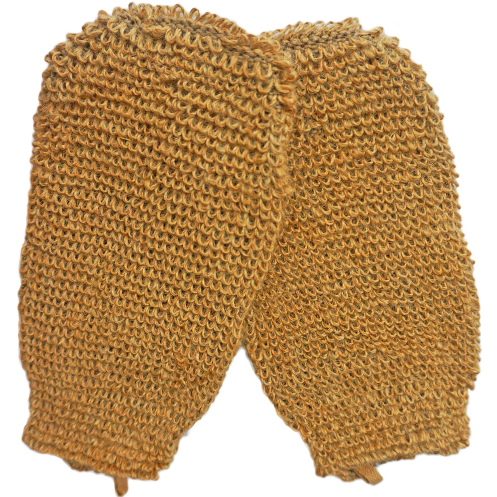 Jins-Hung 2 Pieces(5.1?9.0 Inches) Natural Vegetable Fiber Exfoliating Sisal Bath Spa Shower Scrubber Loofah Rub Glove Mitt Mitten - Great For Your Skin Care In