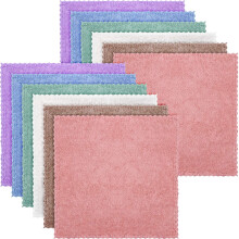 12 stykker mikrofiber ansigtsvask klud makeup remover t?j genanvendelig ansigt vaskeklud rensning h?ndkl?de bl?dt ansigt vaskeklud til ansigt 10
