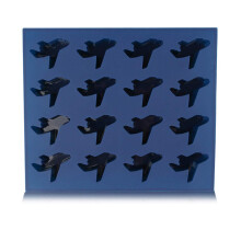 16 Cavity Airplane Chocolate Moule plan avion en silicone bonbon moule gommeux moule fondant de chocolat pour decoration de cupcak