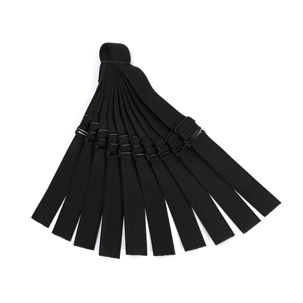 Jiuserlu 10Pcs Elastic Bands For Wig Adjustable Elastic Band For Wigs Adjustable Wig Bands For Making Wigs Adjustable Elastic Wig Straps Wig Band Strap For Wig