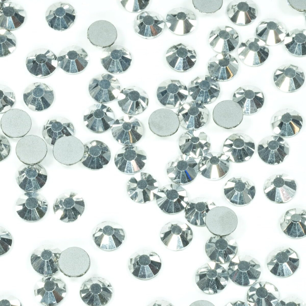 Qiipii Silver 1440Pcs Ss16 Nail Rhinestones Bulk 4Mm Metallic Round Crystals K9 Glass Flatback Gems Beads Stones Diamonds Gluefix For Nail Charms Diy