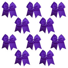 7" Jumbo Cheer Bow Grote Haarstrikken met Staart Houder Voor Meisjes