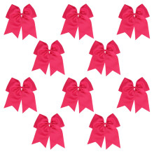 7" Jumbo Cheer Bow Grote Haarbanden met Staart Houder voor Meisjes en Vrouwen
