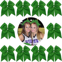 7" Jumbo Cheer Bow Grote Haarstrikken met Ponytail Houder Accessoires voor Meisjes