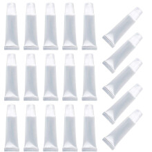 Akiro 15 ml tom genopfyldelig mini klar l?be glans balsam kosmetiske containere makeup tilbeh?r bl?de tomme r?r 20 stk