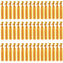 48 Pieces Sports Elastic Headbands and Hair Ties for Softball Baseball Players (Yellow)