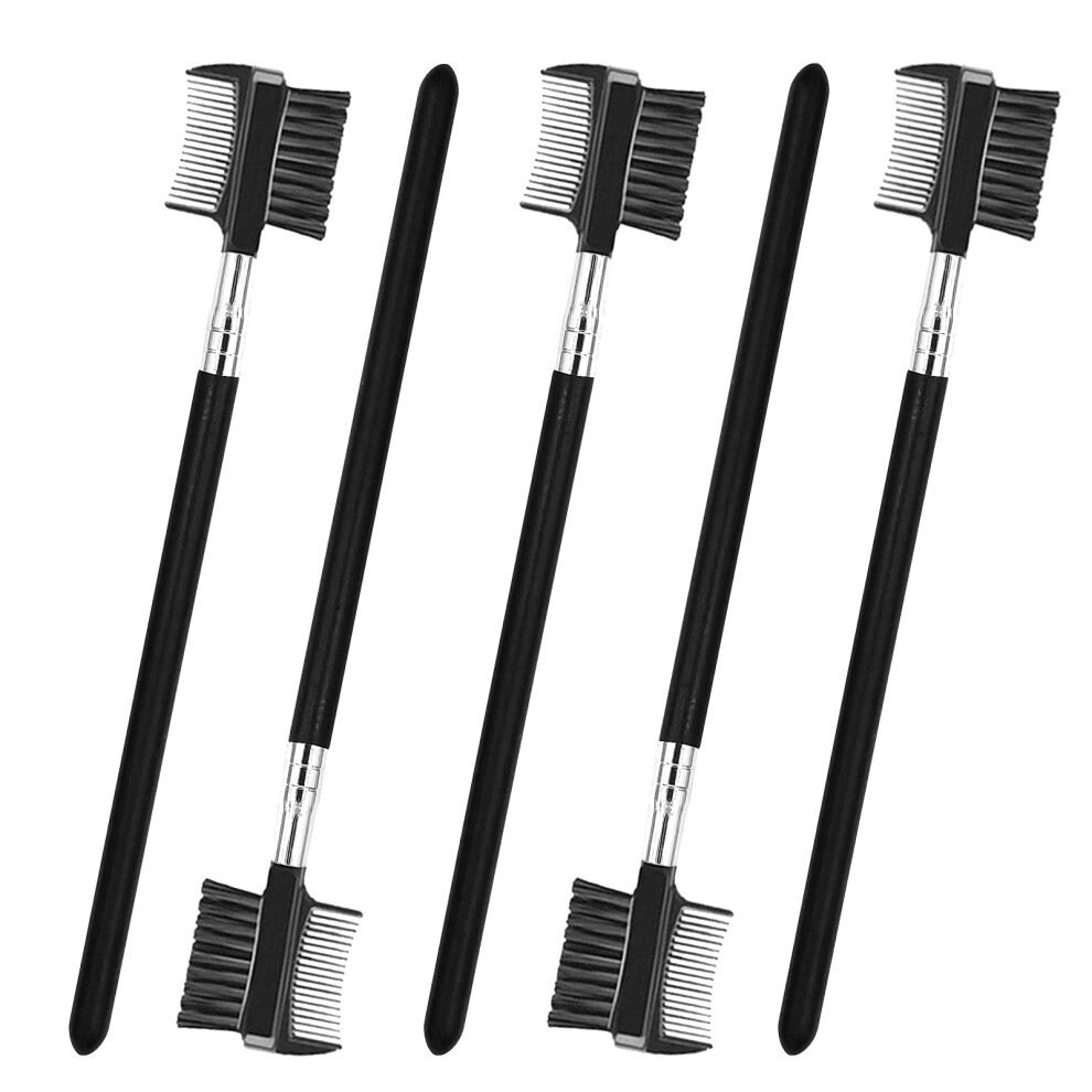 Lookseven 5 Pcs Eyelash Comb And Eyebrow Brush Comb, Eyebrow Eyelash Brush Makeup Tool For Eyelashes Extension