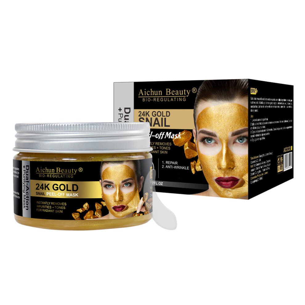 Aichun Beauty 24K Gold Snail Peel-Off Mask Purifying Repair Anti-Wrinkle 150Ml/5.07Fl.oz