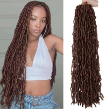 7 Packs Faux Locs gehaakt haar 30 inch zachte locs voor noodlijdende locs Butterfly Locs gehaakt haar voor vrouwen (30 inch (pak van 7) 30#)