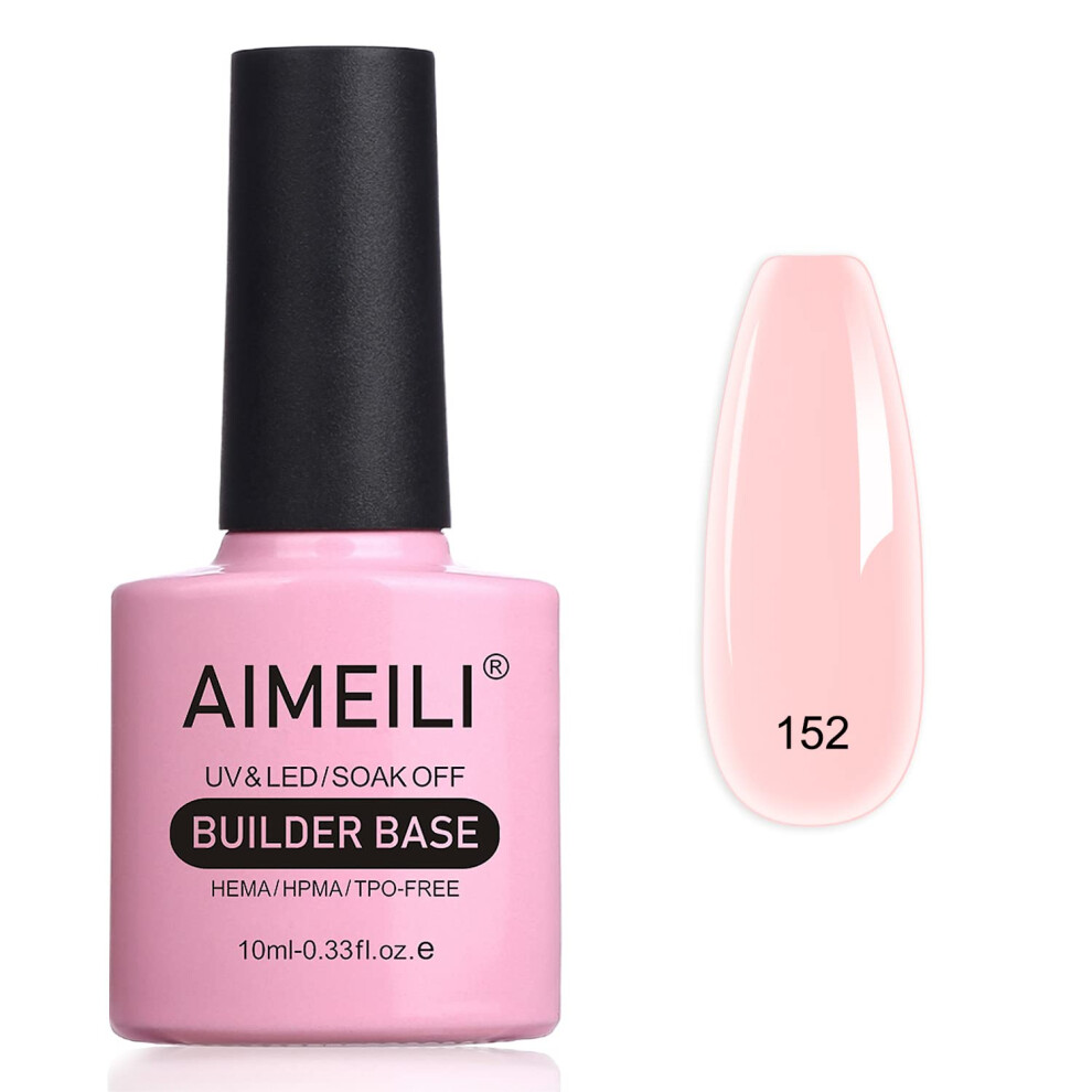 Aimeili Cream 5 In 1 Builder Base Nail Polish Gel Strengthener Gel Nude Builder Nail Gel Hard Gel Nail Extension Nail Enhancement Reinforce Lacquer Gel 10M