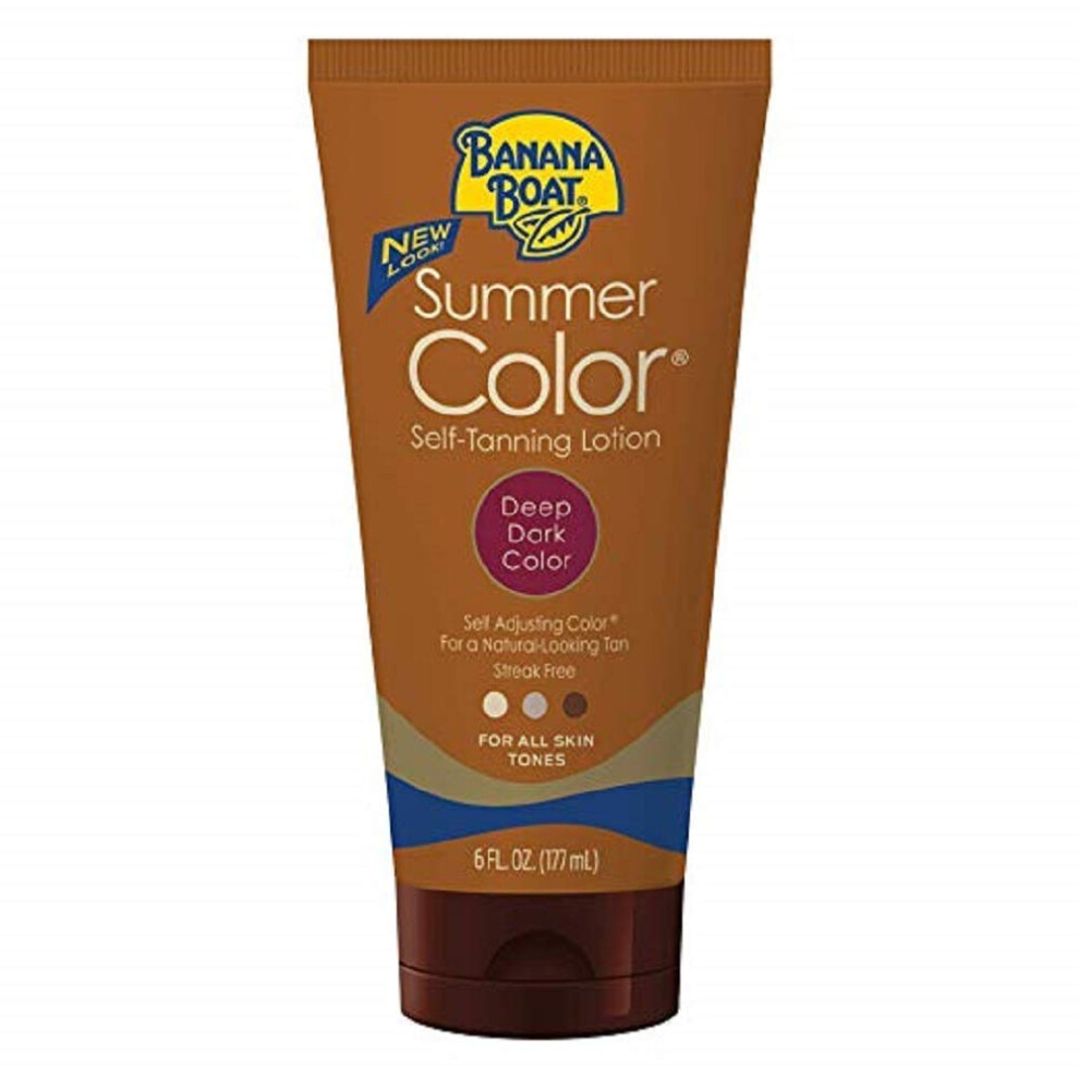 Banana Boat Summer Color Sunless Lotion  Deep Dark  6 Fluid Ounces