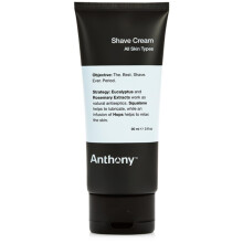 Crème à Raser Anthony pour Peau Sensible: Squalane, Eucalyptus, Menthe Verte et Extraits de Romarin