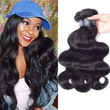 Amella Hair 100% Onverwerkt Maagdelijk Braziliaans Menselijk Haar Braziliaanse Body Wave 3 Bundels (18 20 22 300g) Haarextensions Graad 8A Remy Mense