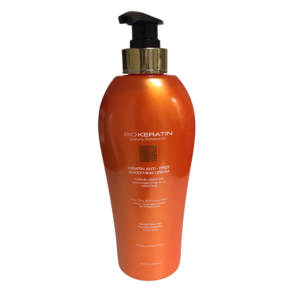 Bio Pureoils Bio Keratin Luxury Collection Keratin Anti-Frizz Smoothing 16.9 Fl Oz Cream