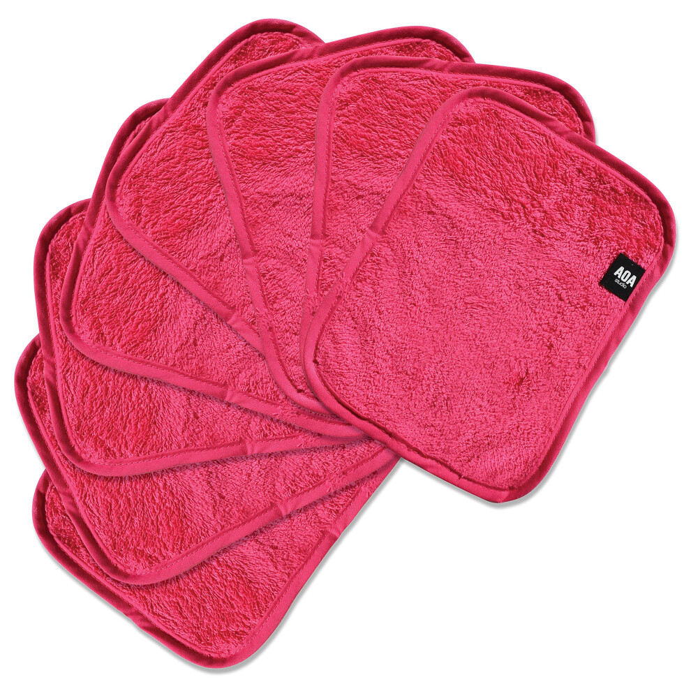 Aoa Studio Microfiber Face Cloth Makeup Erase Remover Face Towels Reusable Microfiber Cleansing Towel Remove Makeup With Water7.8" X 6.2", All Skin Ty