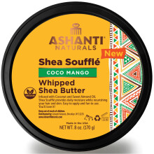 Ashanti Naturals Duftende geschlagene Sheabutter | Unraffinierte Sheabutter aus Ghana, Kokosnuss- und Mandel   l (Coco Mango Souffle, 8 oz)