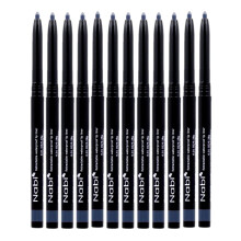 Beauty Spot (12pcs) Nabi Retractable Waterproof Eyeliner Pencil - Long Lasting Fade Resistant Formula - Quick Makeup Remover (Navy Blue)