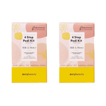 AVRYBEAUTY 4-Schritte Pedi 2er-Pack, Milch & Honig, Fußpflege, Salon-Service