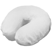 Body Linen Flanell Ansiktskuddar för Massagebord - Mjuka, Hållbara och Lätta 100% Bomull (5 Pack, Vit)