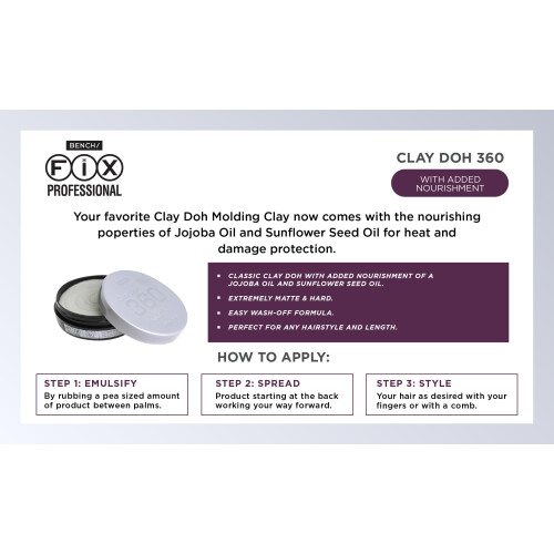 Bench Prodotti per lo styling dei capelli Bench Fix (Argento - Clay Doh 360) 2