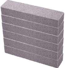 Chinco 6 Packs Bâtons de Ponce Pad pour Nettoyage, Ponce Grise pour Enlever Anneau de Toilettes, Cuisine, Spa, Piscine