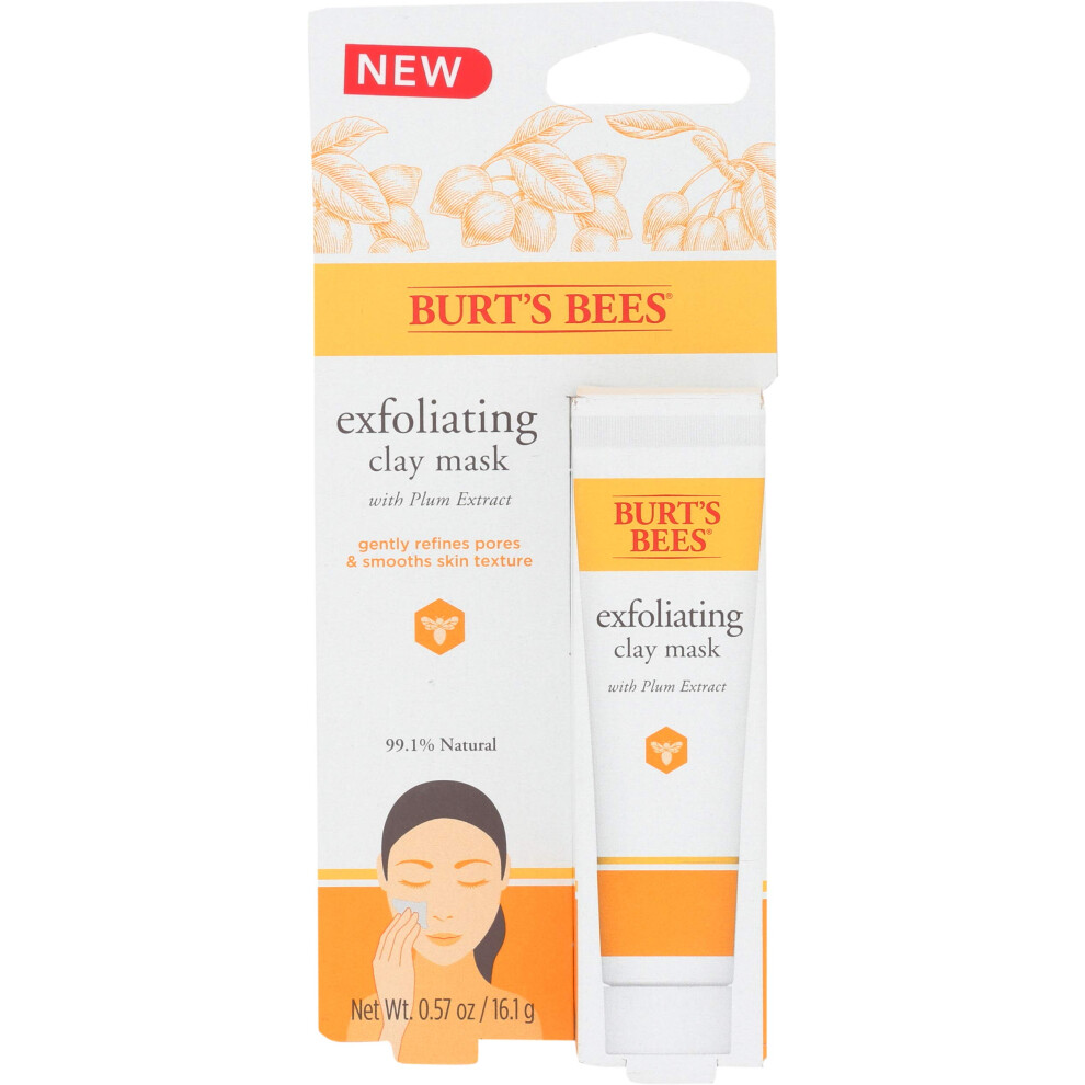 Burt's Bees Exfoliating Clay Mask for Unisex  0.57 Ounce