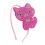 Bowbear Kristall Party-Haarband, Rosa Katze 1