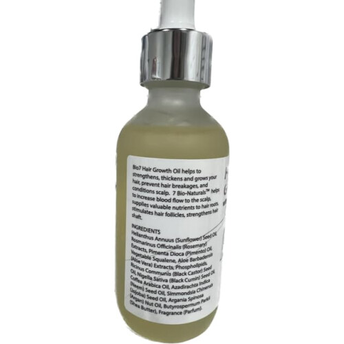 By Natures Bio 7 Haargroeiolie 2 Oz 2 stuks 1