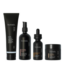 Buttah Skin Supreme Kit voor Melanin Rijke Huid | CocoShea Revitalizing Cream 2 oz | Vitamine C Serum 1 oz | Cleanser 3.4 oz | Rozenwater Toner 3.4 oz
