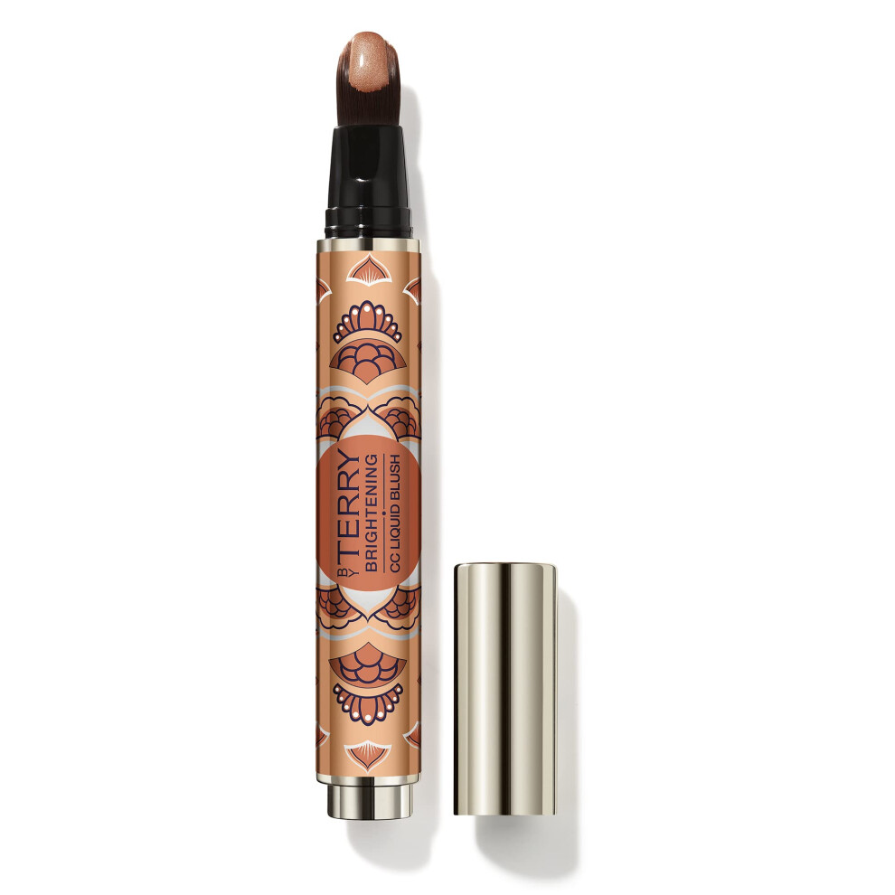 By Terry Brightening CC Liquid Blush  Hydrating & Radiant Formula  Long Lasting Color  Dewy Finish  Sunny Glow  0.4 oz