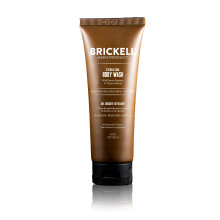 Brickell Men's Exfoliating Body Wash Natural and Organic Body Scrub and Gel Wash to Cleanse and Reveal Fresh Clear Skin 8 Ounce Scented (Fres