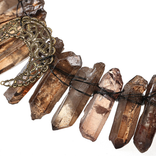 Bubbmi Raw Crystal Tiara Headband 1