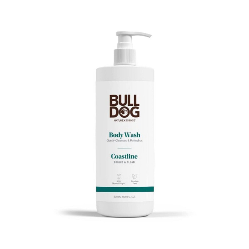 BULLDOG Mens Skincare and Grooming Body Wash Coastline 16.9 Fluid Ounce