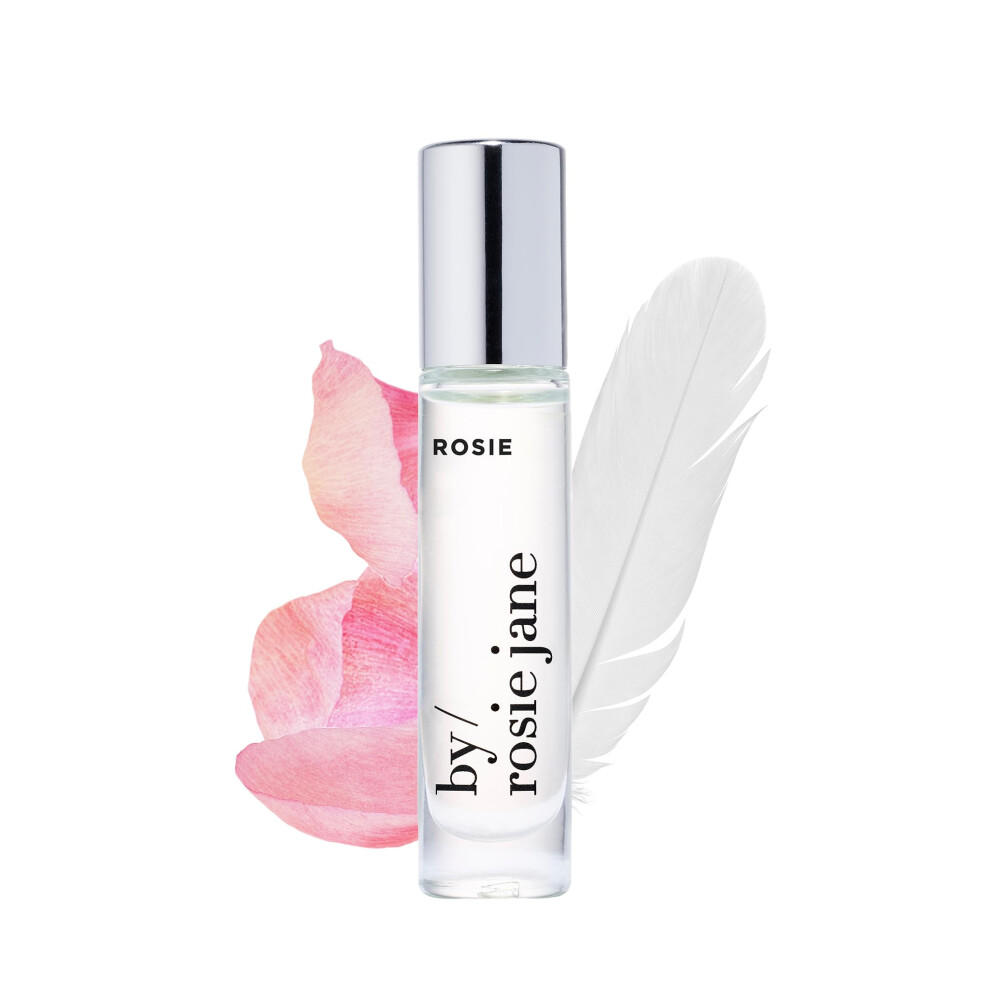 By Rosie Jane Fragrance Oil (Rosie) - Clean Fragrance For Women - Essential Oil Vial With Notes Of Sheer Musk Vanilla Sweet Rose - Paraben-Free Veg