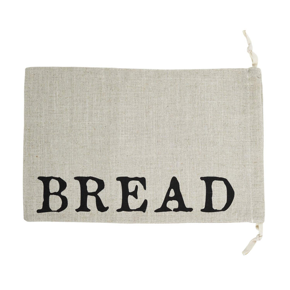 Sac     pain     cordon de serrage en lin de table Creative Brands, 28 x 43 cm, grand