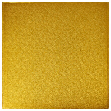 Decopac Square Cake Drum Folied Covered Cake Drum Robust Half Inch tyk pakke med 5 guld - 14 tommer