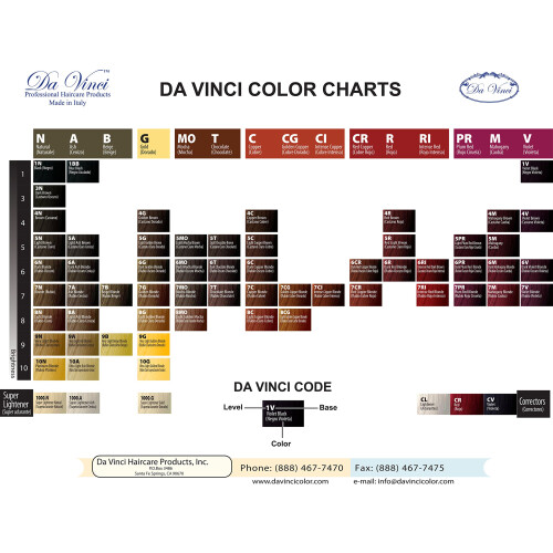 Coloranti permanenti per capelli Da Vinci (3,4 oz) (5M_Mogano) 1